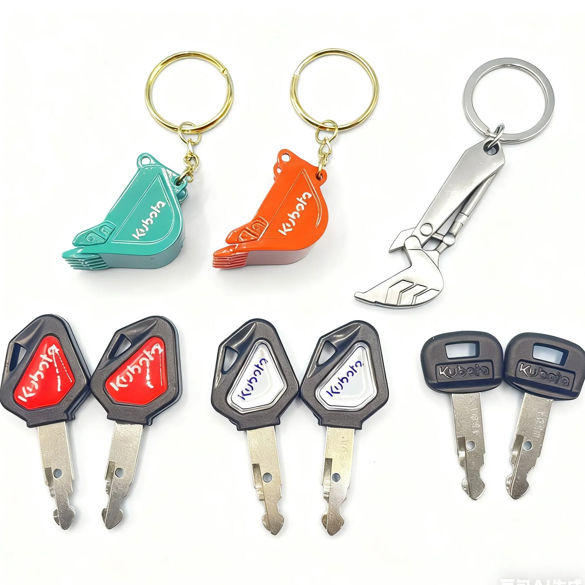 Heavy Equipment Keychain - 2 Buah Kunci Pengapian Alat Berat