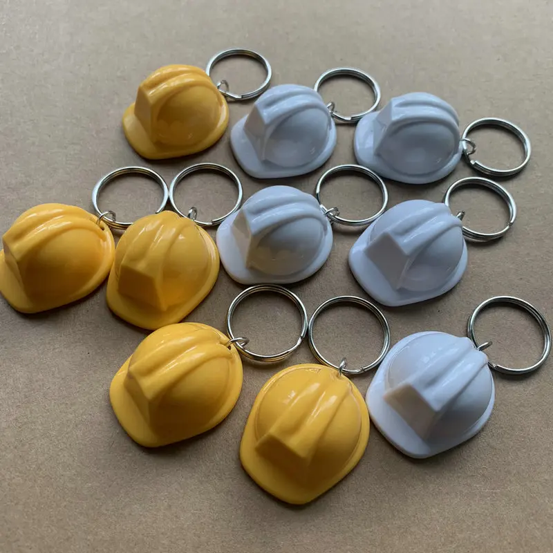Heavy Equipment Keychain - Gantungan kunci helm keselamatan 3D gantungan