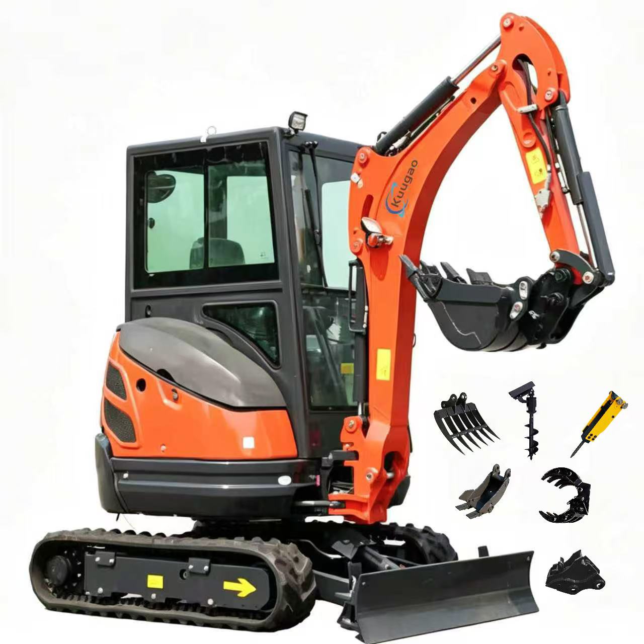 Tractor Backhoe - Mini Excavator 2-2.5 Ton Dapat Disesuaikan
