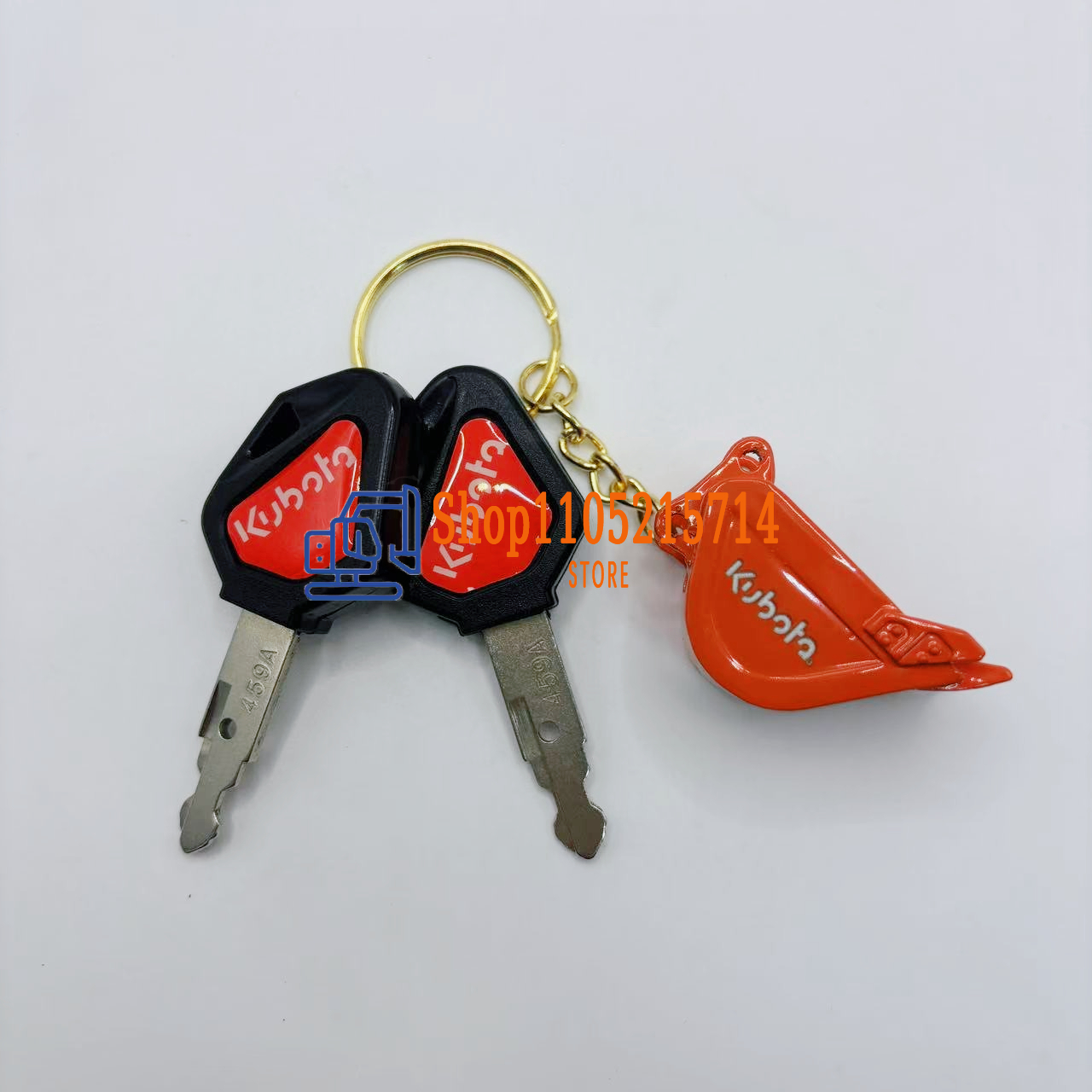2 Buah Kunci Pengapian Alat Be - Heavy Equipment Keychain ulasan dan harga
