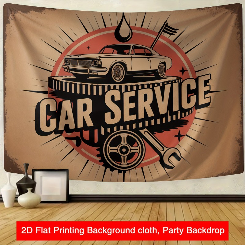 Spanduk layanan mobil retro be - Heavy Equipment Mechanic ulasan dan harga