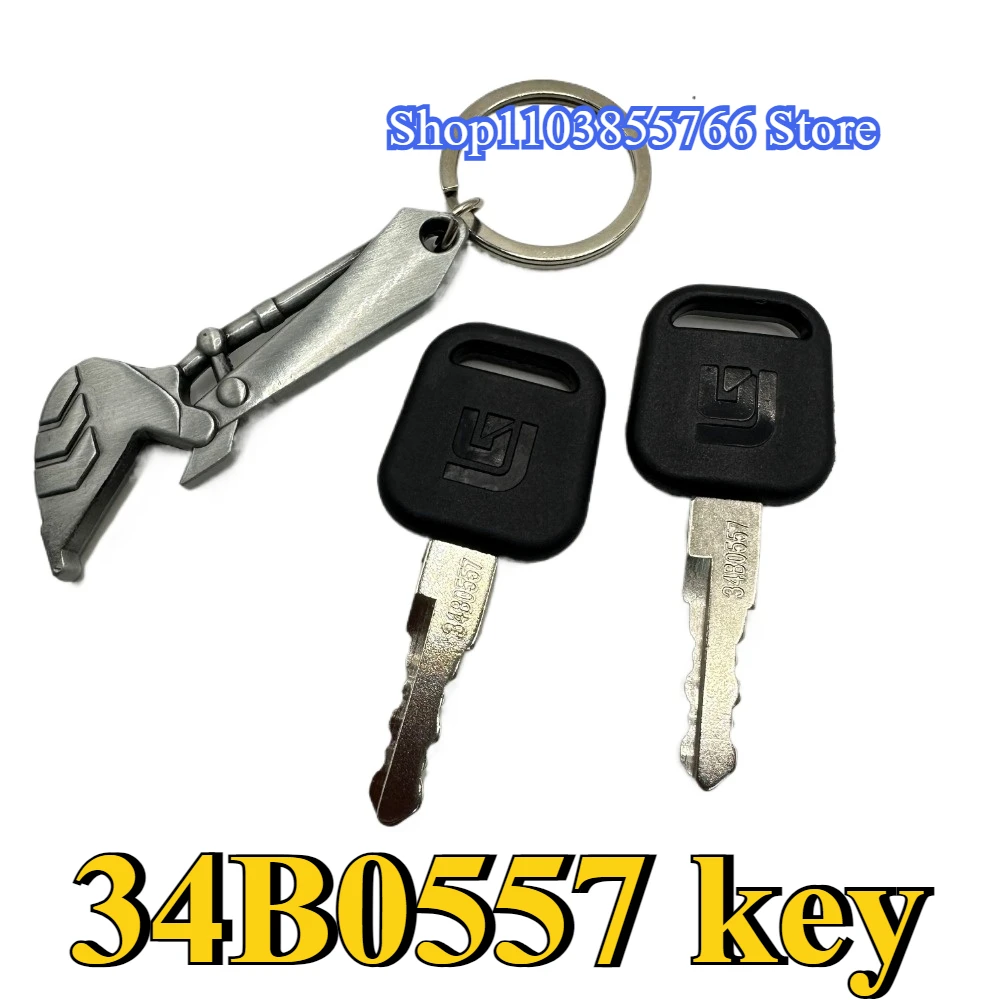 2PCS Kunci Baru 34B0557 dengan - Heavy Equipment Keychain ulasan dan harga