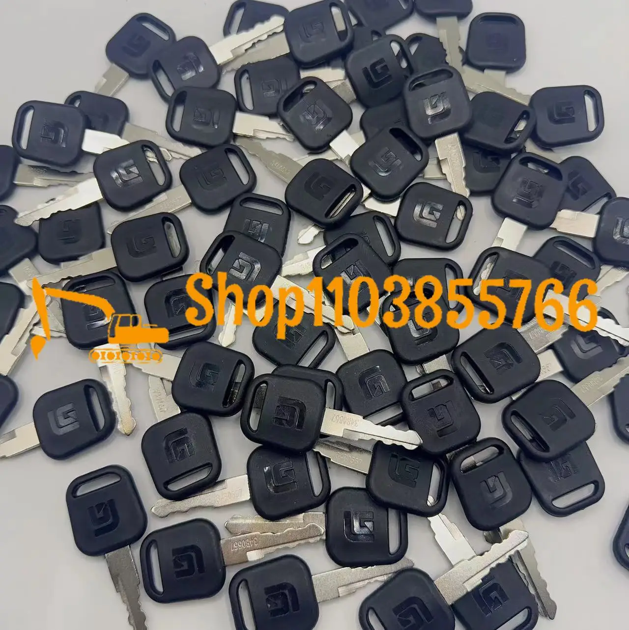 2PCS Kunci Baru 34B0557 dengan - Heavy Equipment Keychain ulasan dan harga