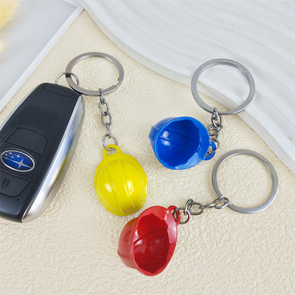 Warna-warni 3D topi keselamata - Heavy Equipment Keychain ulasan dan harga