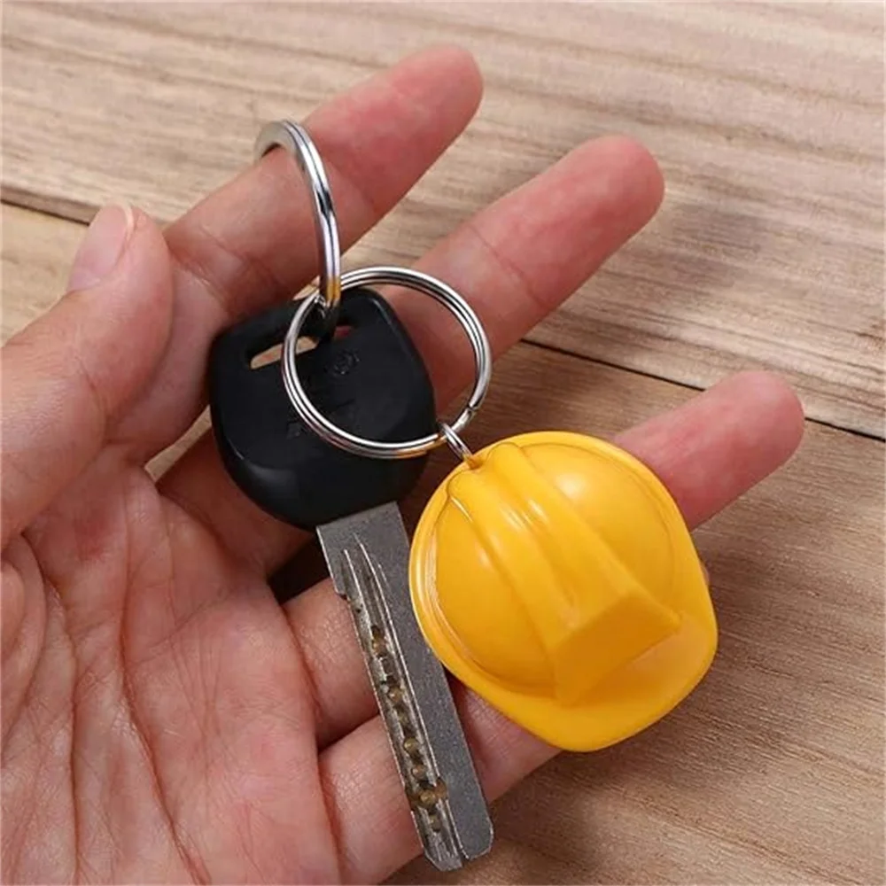 Warna-warni 3D topi keselamata - Heavy Equipment Keychain ulasan dan harga