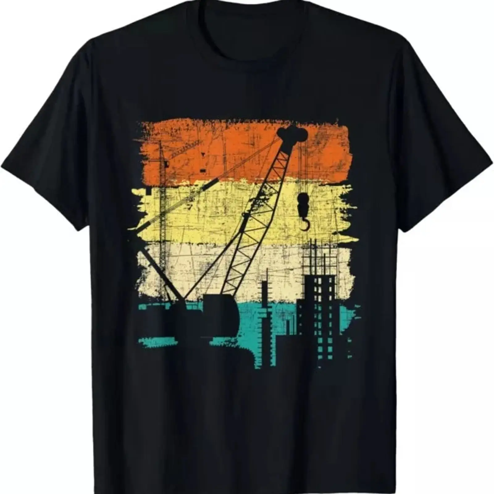Kaos Operator Crane Retro Towe - Heavy Equipment Washing ulasan dan harga