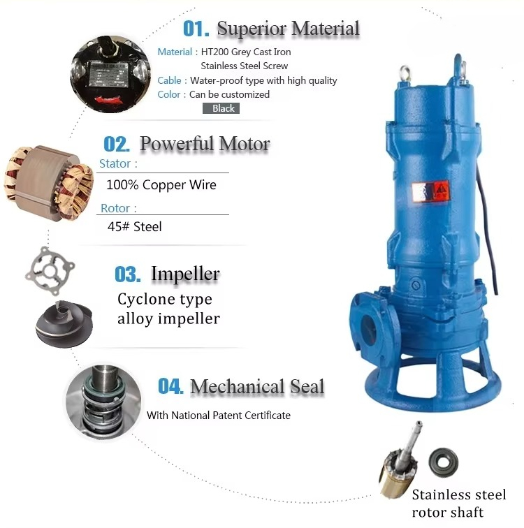 Pompa Penghancur Limbah Tugas  - Submersible Pump Sewage ulasan dan harga